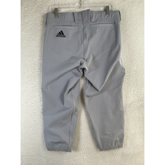 NEW Adidas Softball Pants Unisex Medium Knicker Fast Pitch Grey Baseball - Picture 2 of 16